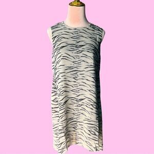REVOLVE Three Eighty-Two Hi-Low Sheath Mini Dress in Zebra. Lined. Small. NWT!